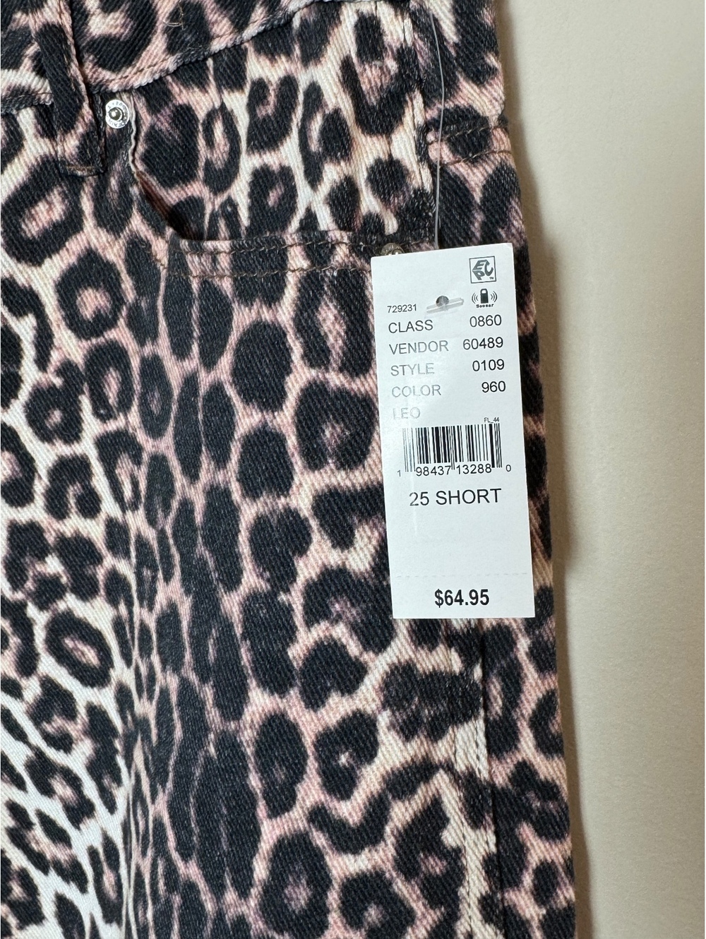 PACSUN Casey Low Rise Baggy Wide Leg Leopard denim SZ 25 Y2K INDIE SLEAZE - Picture 3 of 7